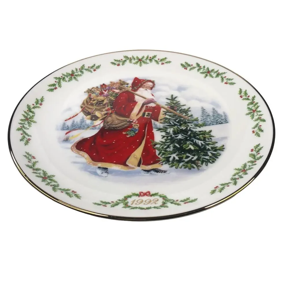 Lenox 1992 International Santa Claus Plate Collection Kris Kringle EUC B0102